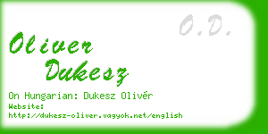 oliver dukesz business card